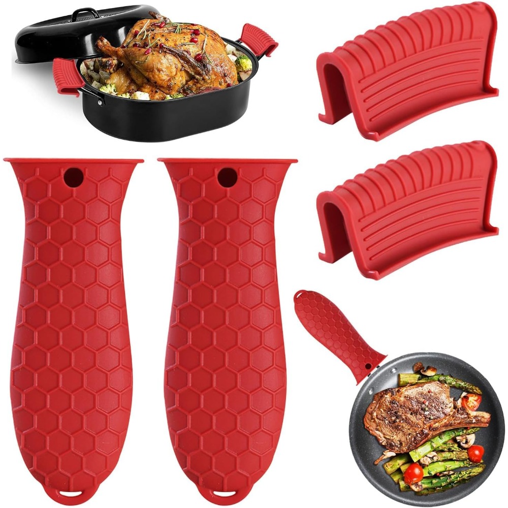 Cast Iron Skillet - Protetores de Silicone Resistentes ao Calor