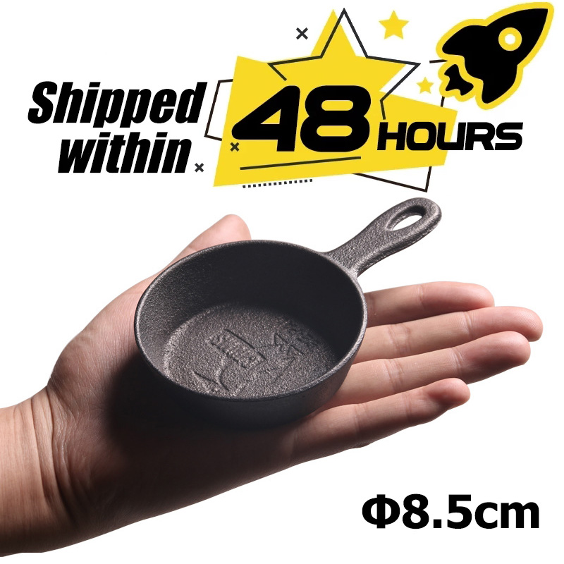 Cast Iron Skillet - Frigideira de ferro fundido de 8.5cm,