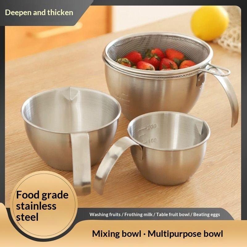 Pasta Measuring Tool - Tigela de mistura de aço inoxidável