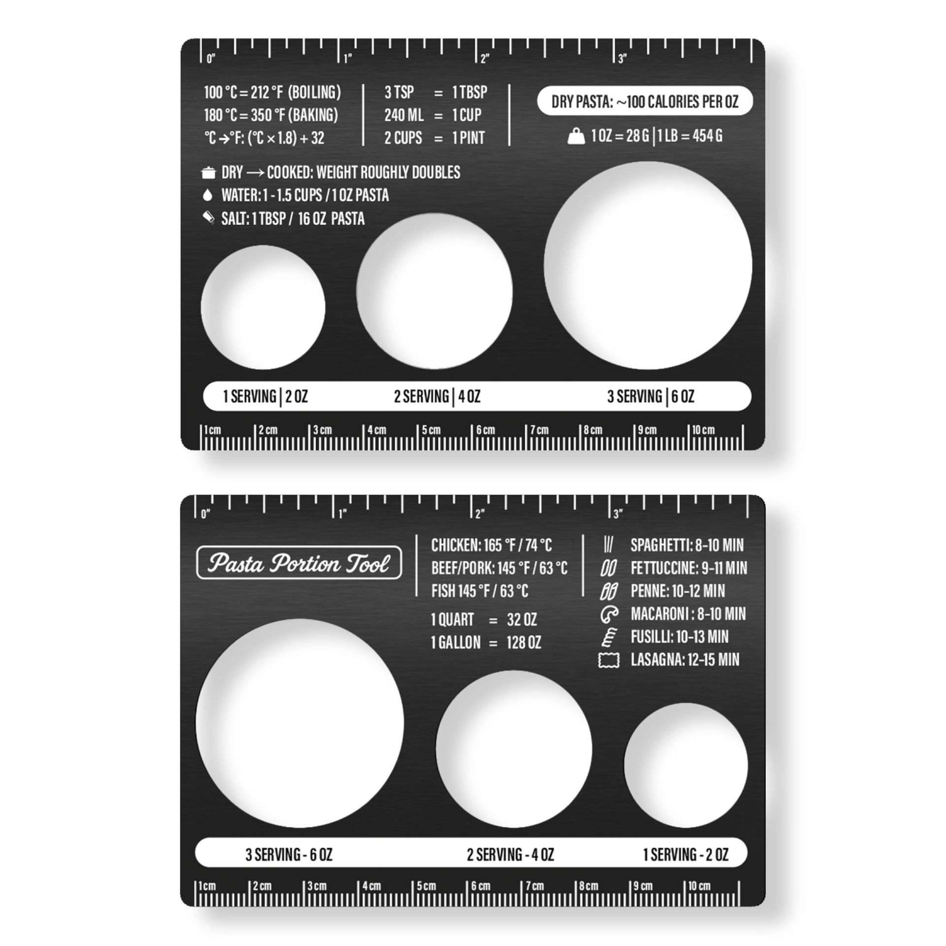 Kitchen Gadgets Pasta - Medidor de Espaguete Portátil Minimalista, Régua