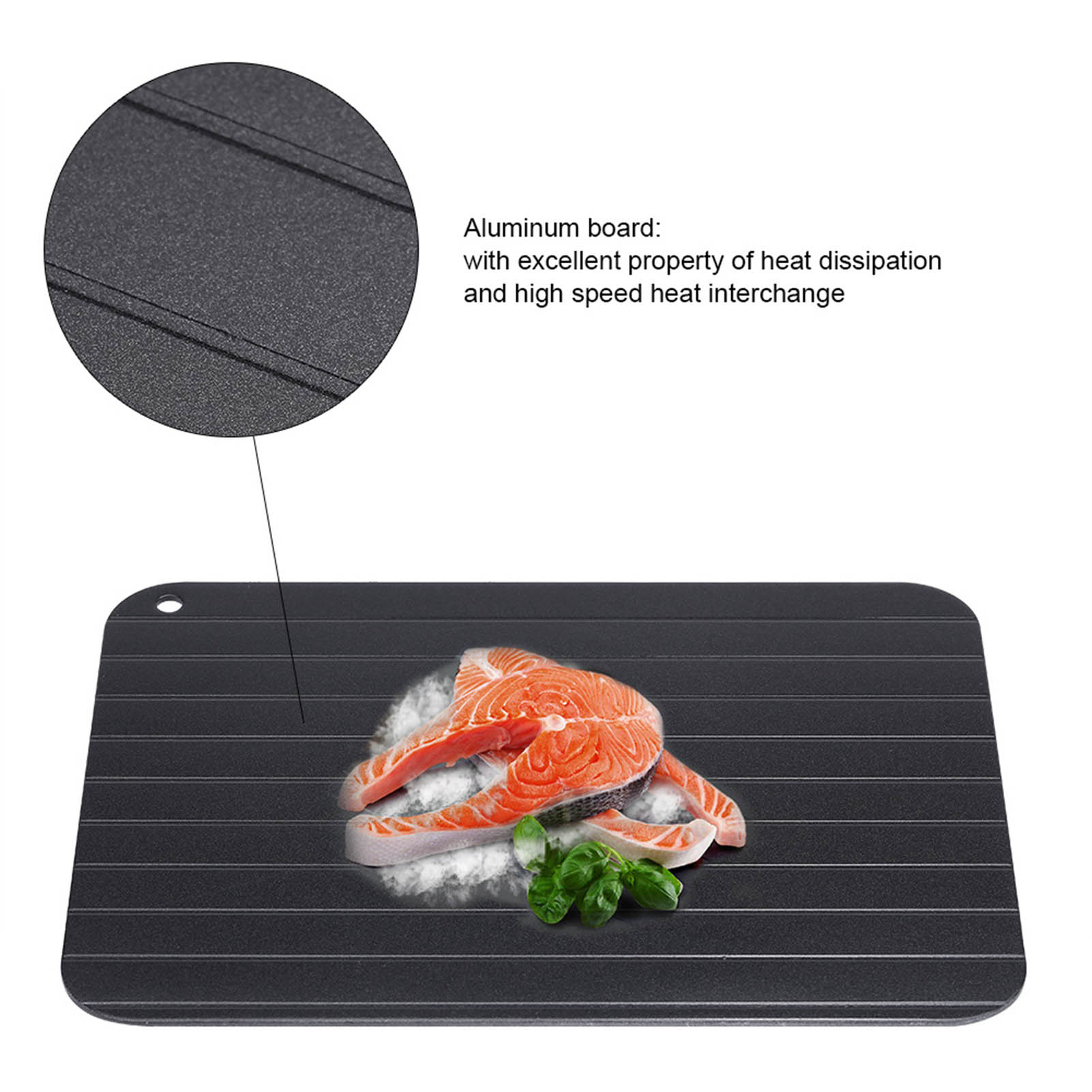 Kitchen Gadgets Latest - Bandeja de descongelação rápida, liga de
