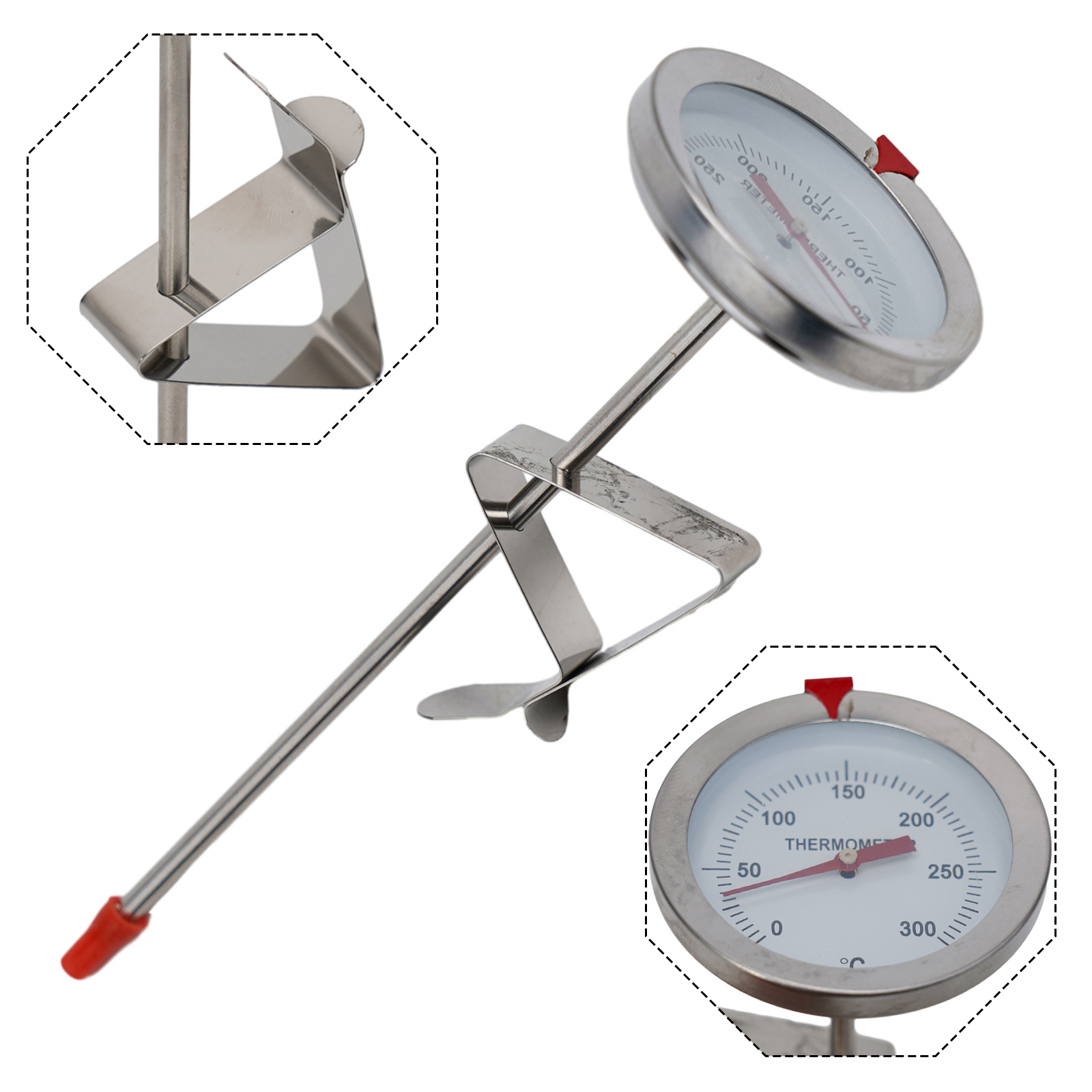 Kitchen Gadgets For Cooking - Termômetro de sonda de aço inoxidável,