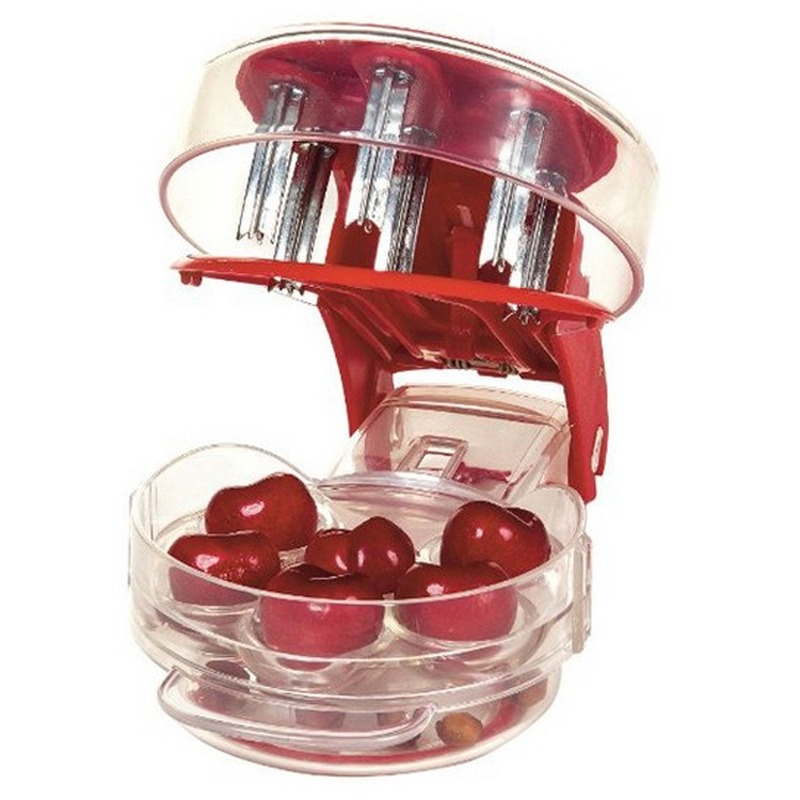 Kitchen Gadgets Novelty - Descaroçador de Cerejas com 6 Furos