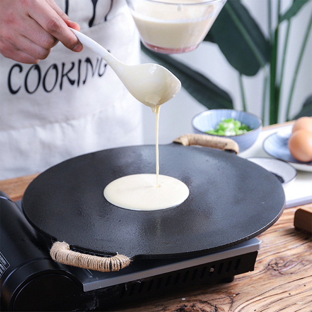 Cast Iron Skillet - 10.2/11/11.8/12.6/13.4 Polegada grelha para churrasco revestimento