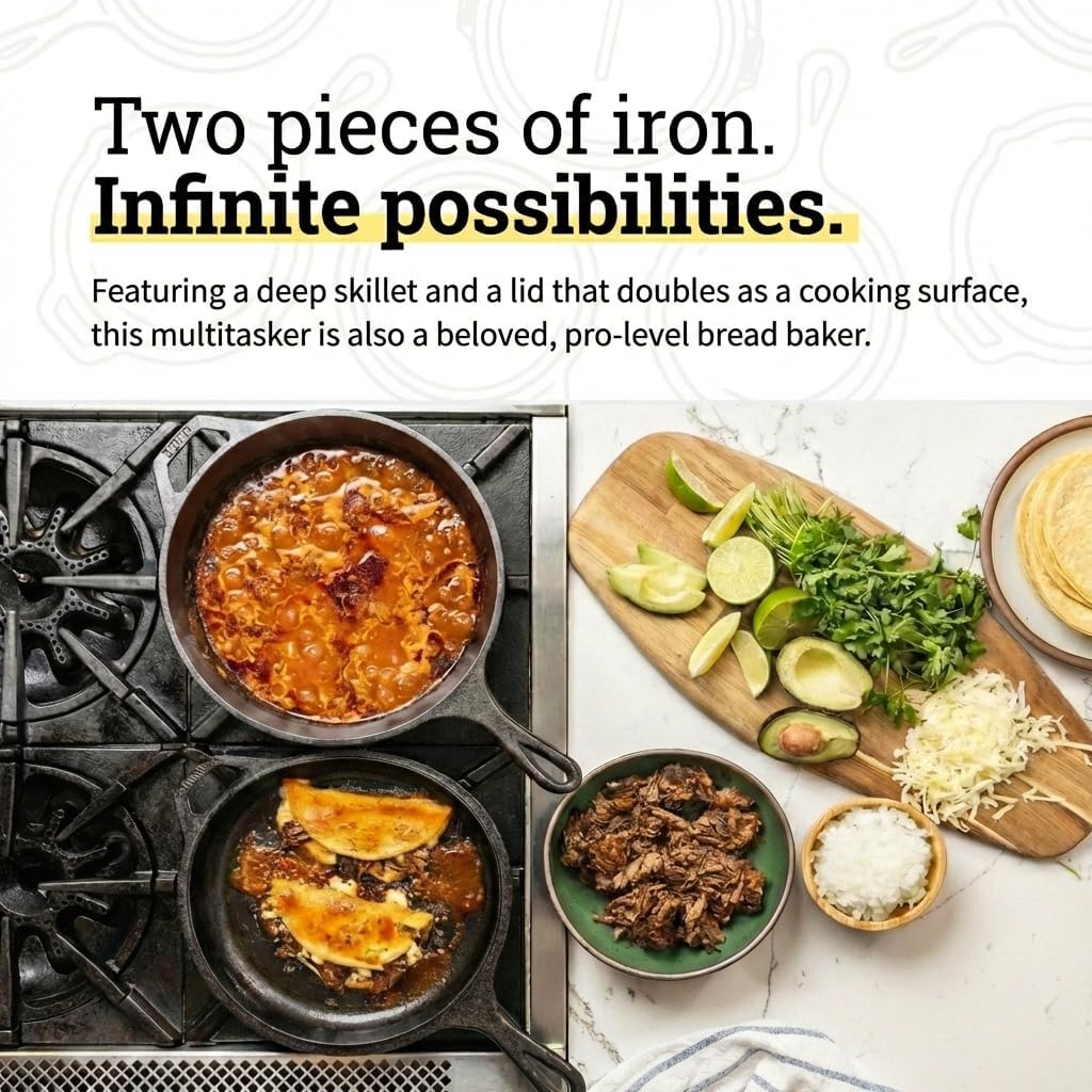 Conjunto de Panelas de Ferro F - Cast Iron Skillet avaliação e preço