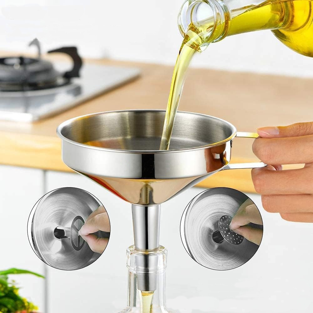 Funil de Aço Inoxidável com Bo - Kitchen Gadgets That Make Life Easier avaliação e preço