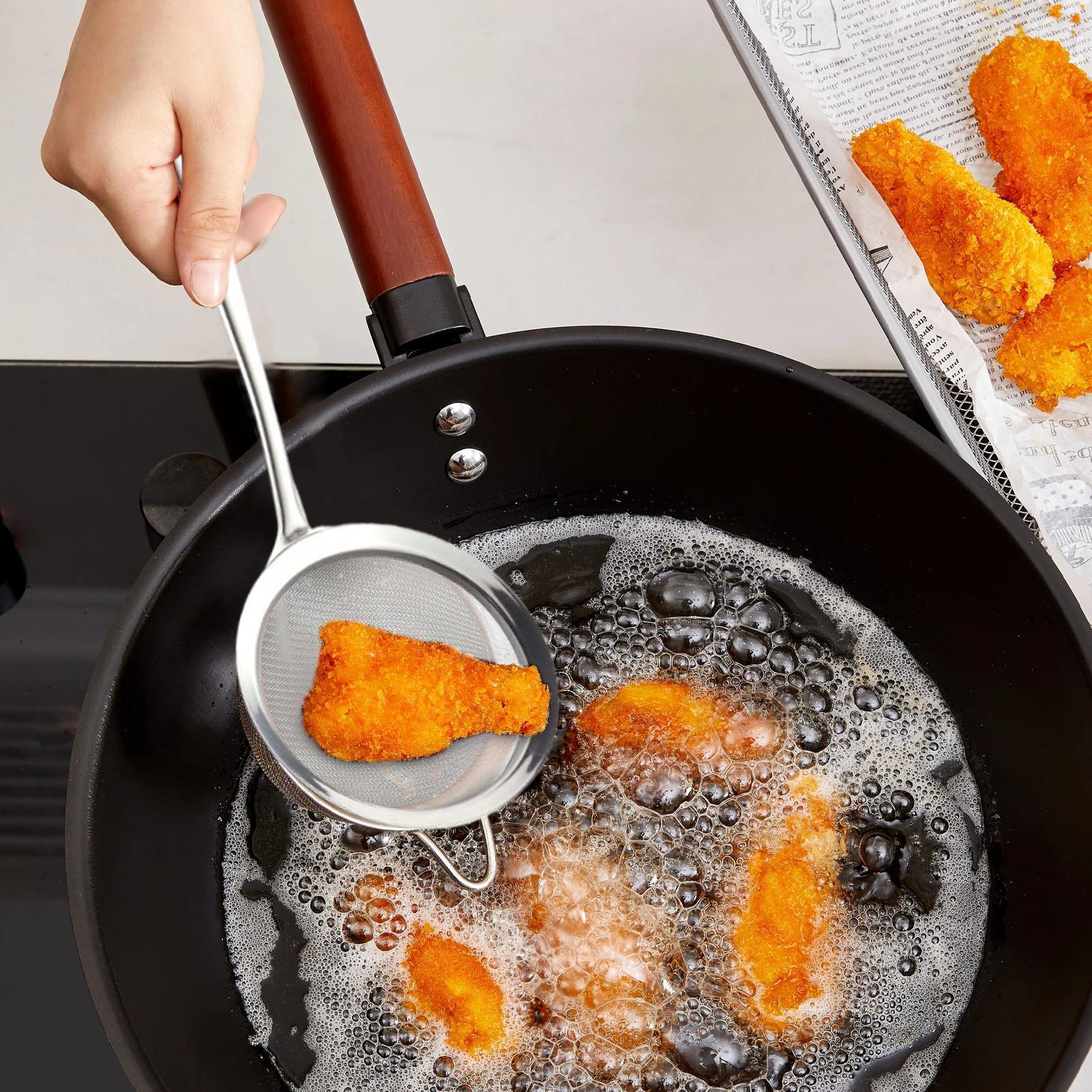 Coador de malha com alça, colh - Kitchen Gadgets Pasta avaliação e preço