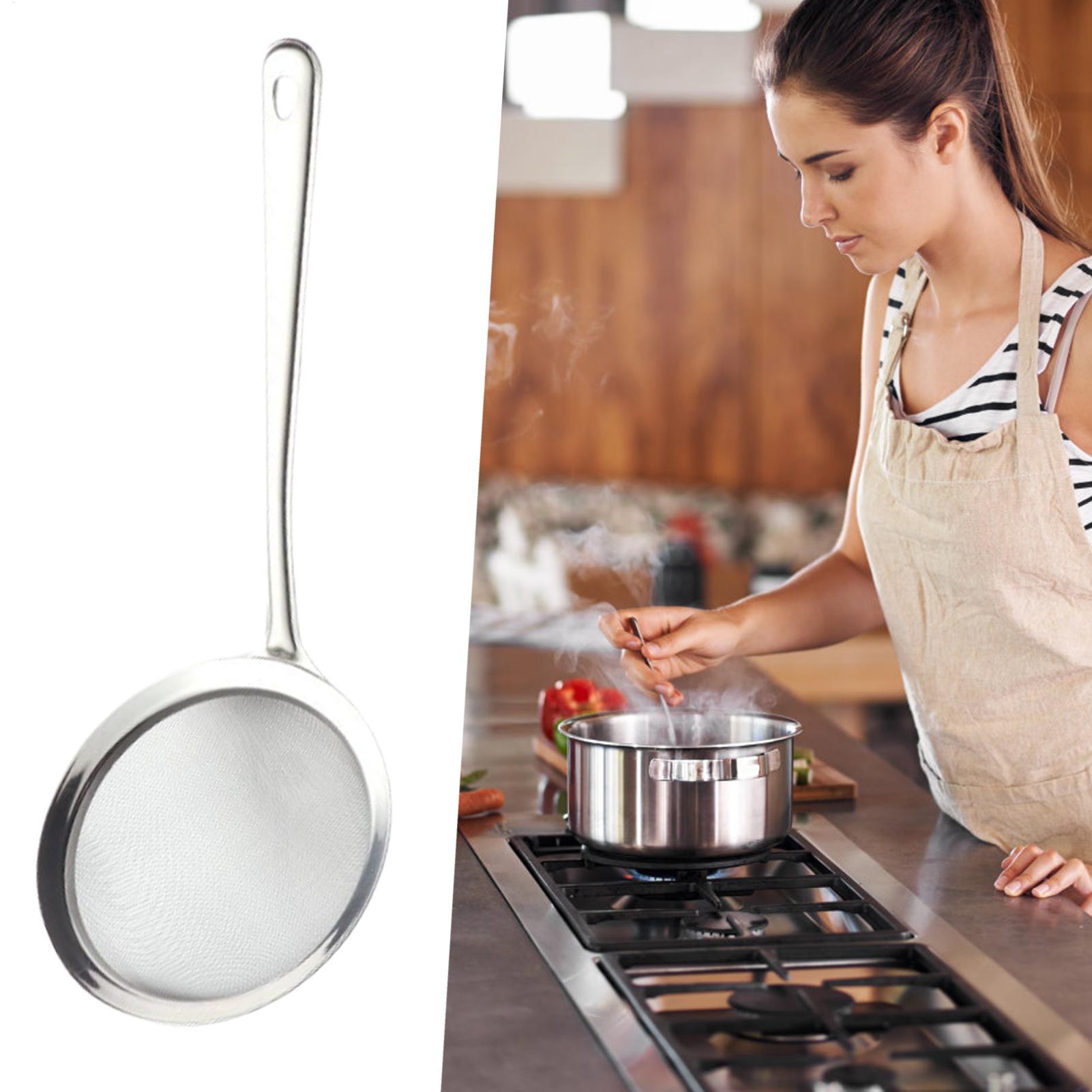 Coador de malha com alça, colh - Kitchen Gadgets Pasta avaliação e preço