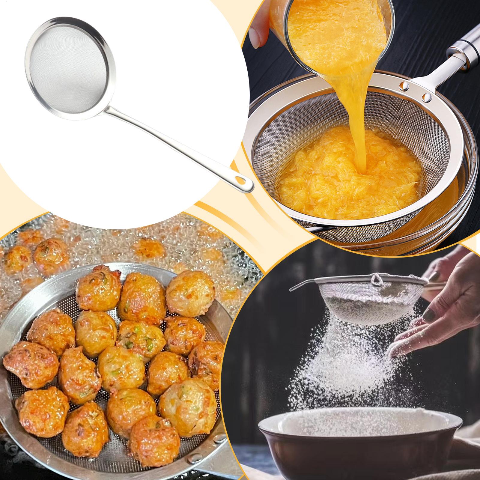 Coador de malha com alça, colh - Kitchen Gadgets Pasta avaliação e preço