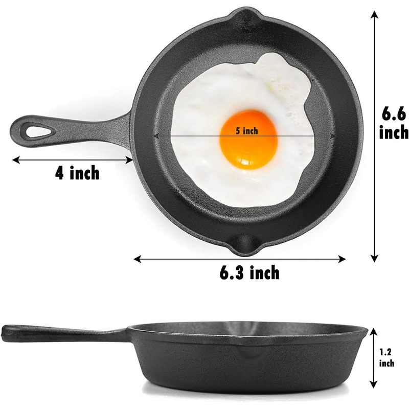 Panela de Ferro Fundido de 6 P - Cast Iron Skillet avaliação e preço