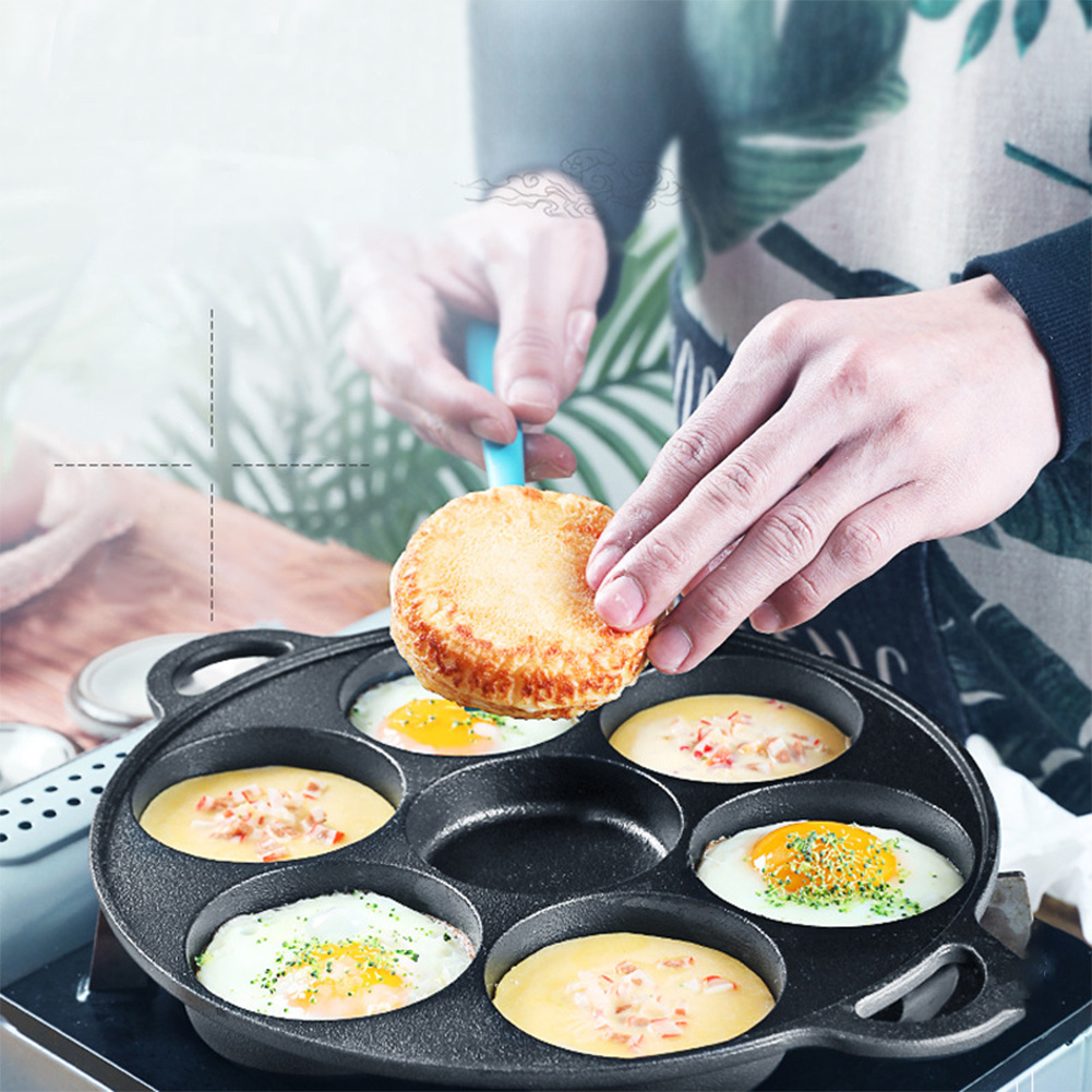 Panela de Fritura com 7 Furos  - Cast Iron Skillet avaliação e preço