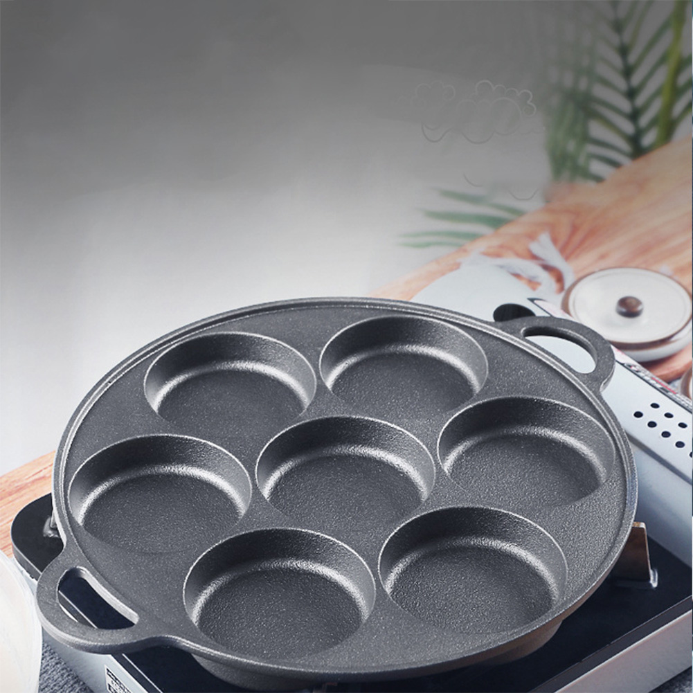 Panela de Fritura com 7 Furos  - Cast Iron Skillet avaliação e preço