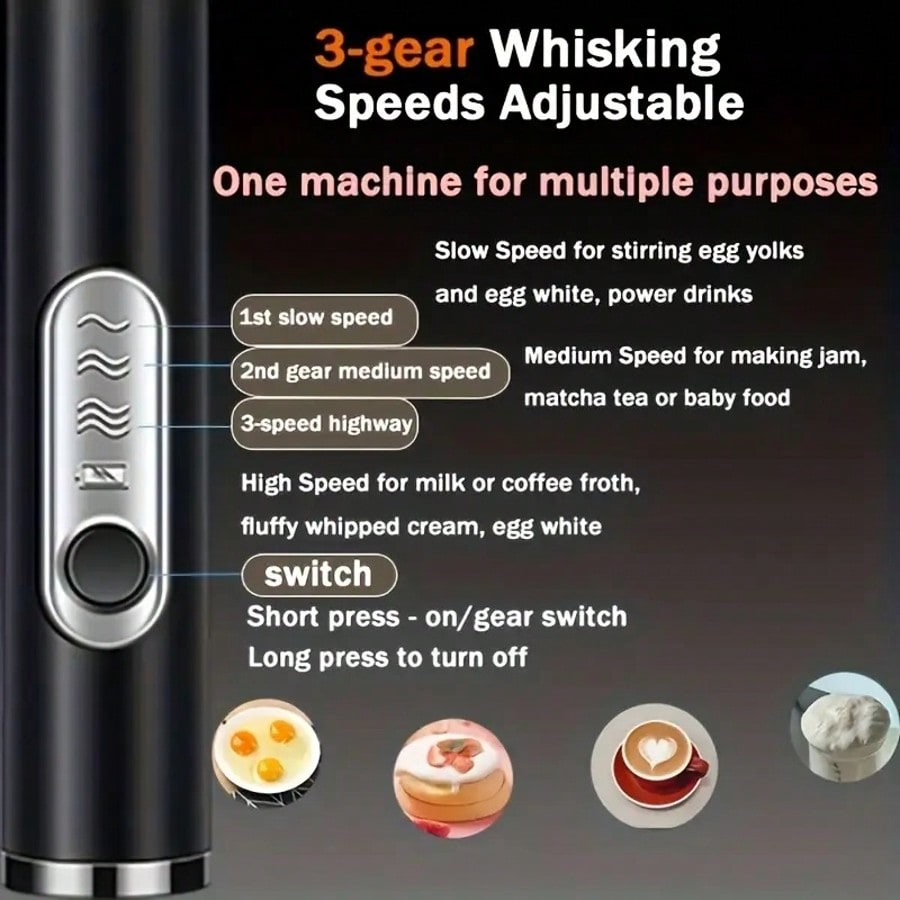 Batedor Elétrico Portátil 1 Un - Kitchen Gadgets For Cooking avaliação e preço