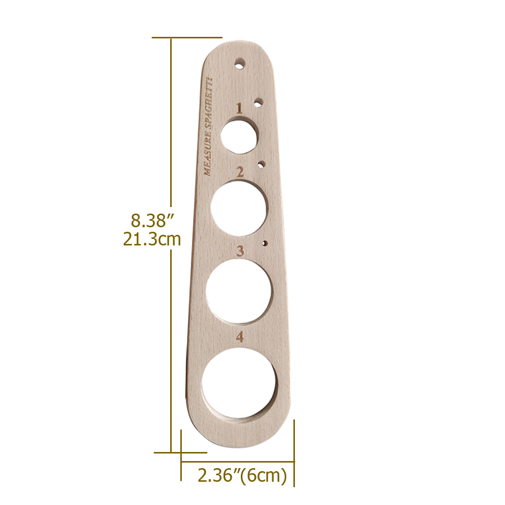 Medidor de macarrão de madeira - Pasta Measuring Tool avaliação e preço