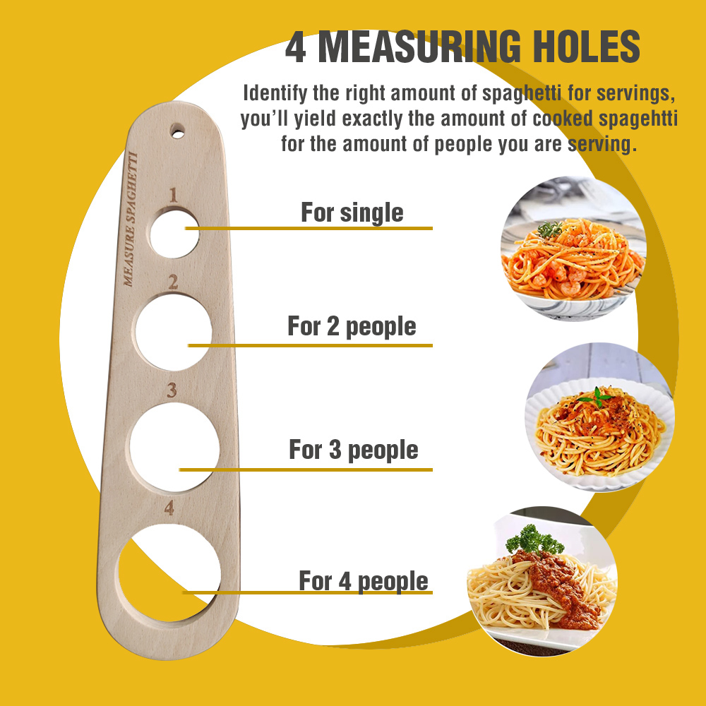 Medidor de macarrão de madeira - Pasta Measuring Tool avaliação e preço